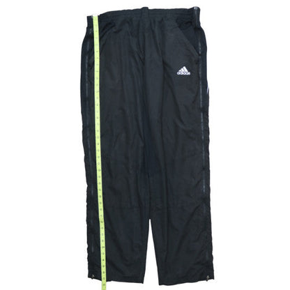 Adidas Men's Black Track Pants L Regular Fit Woven Activewear