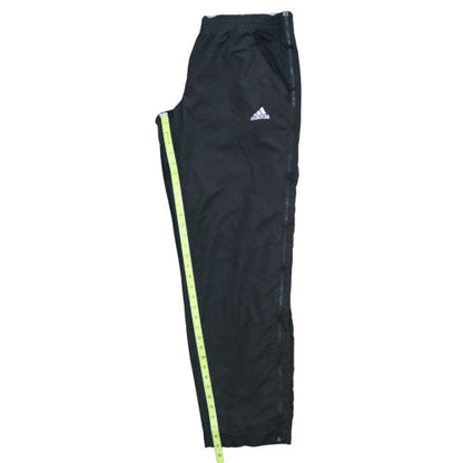 Adidas Men's Black Track Pants L Regular Fit Woven Activewear