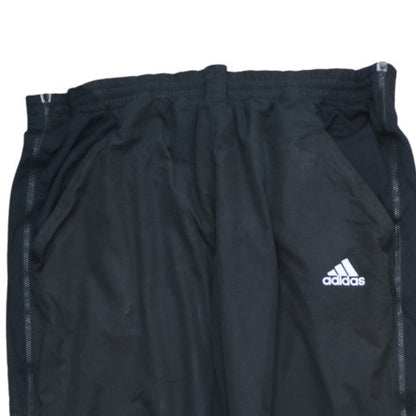 Adidas Men's Black Track Pants L Regular Fit Woven Activewear