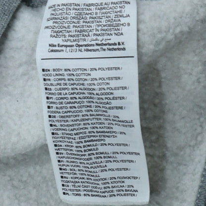 Nike Men's Grey Pullover 1/4 Zip Hoodie Sweatshirt M Regular Fit