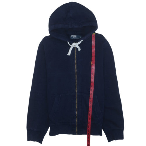 Ralph Lauren Men's Blue Full Zip Hoodie Size M Classic Fleece