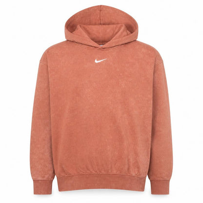 Nike Men's Brown Pullover Hoodie Small Fleece Logo Sweatshirt