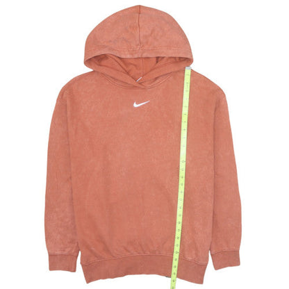 Nike Men's Brown Pullover Hoodie Small Fleece Logo Sweatshirt