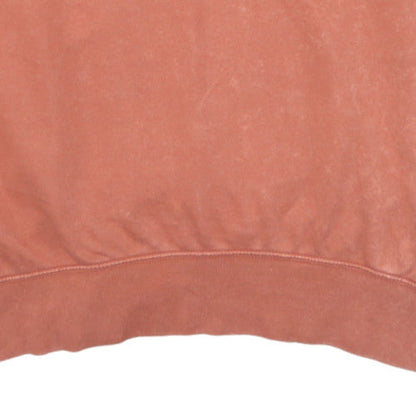 Nike Men's Brown Pullover Hoodie Small Fleece Logo Sweatshirt