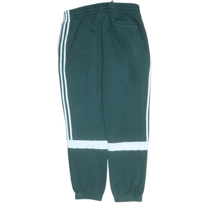 adidas Mens Green XL Jogger Sweatpants with Side Stripes