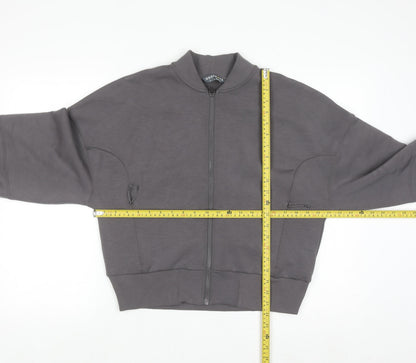 Marks and Spencer Goodmove Women Grey Size 8 Full Zip Sweatshirt