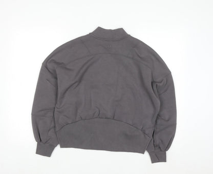 Marks and Spencer Goodmove Women Grey Size 8 Full Zip Sweatshirt