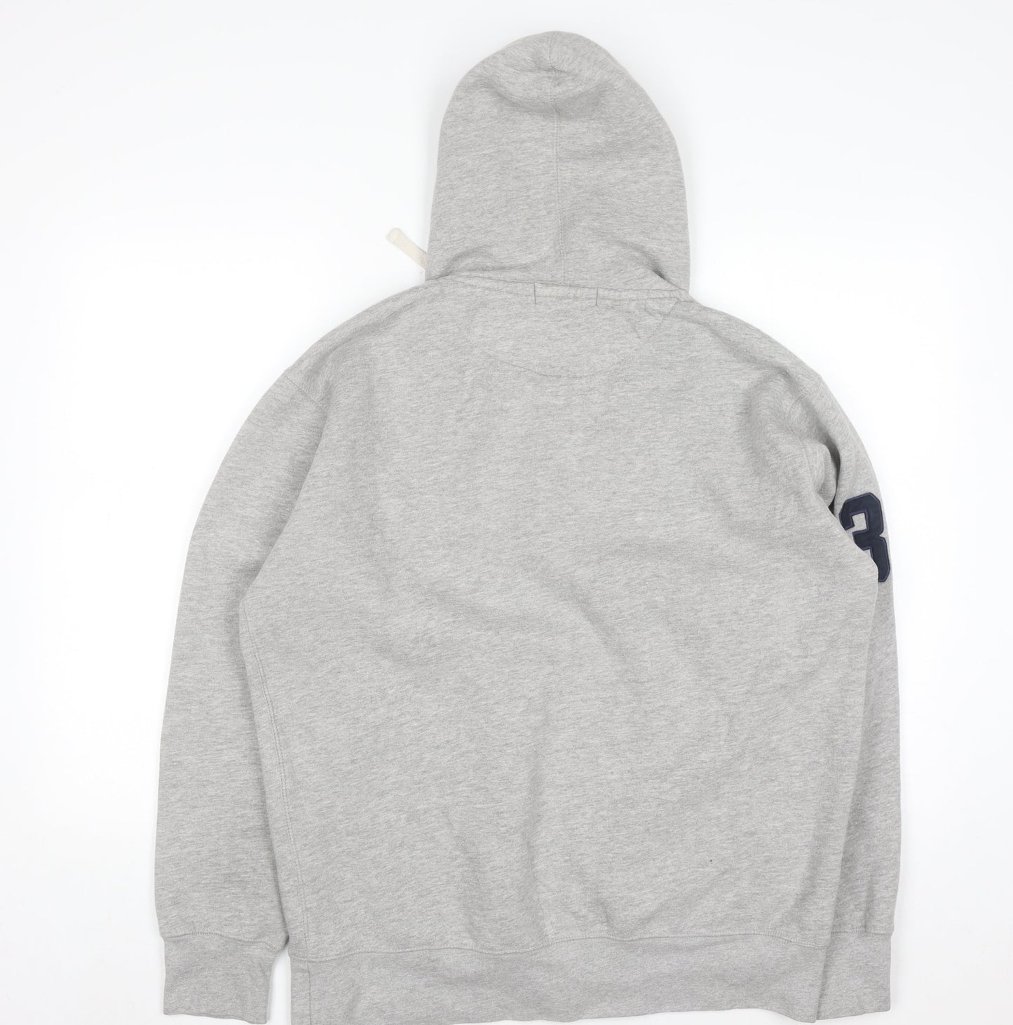 Ralph Lauren Men’s Grey XL Pullover Hoodie with Logo Embroidery