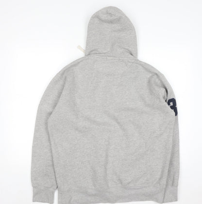Ralph Lauren Men’s Grey XL Pullover Hoodie with Logo Embroidery