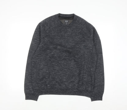 Uniqlo Men's Grey Pullover Crew Neck Sweatshirt Size M