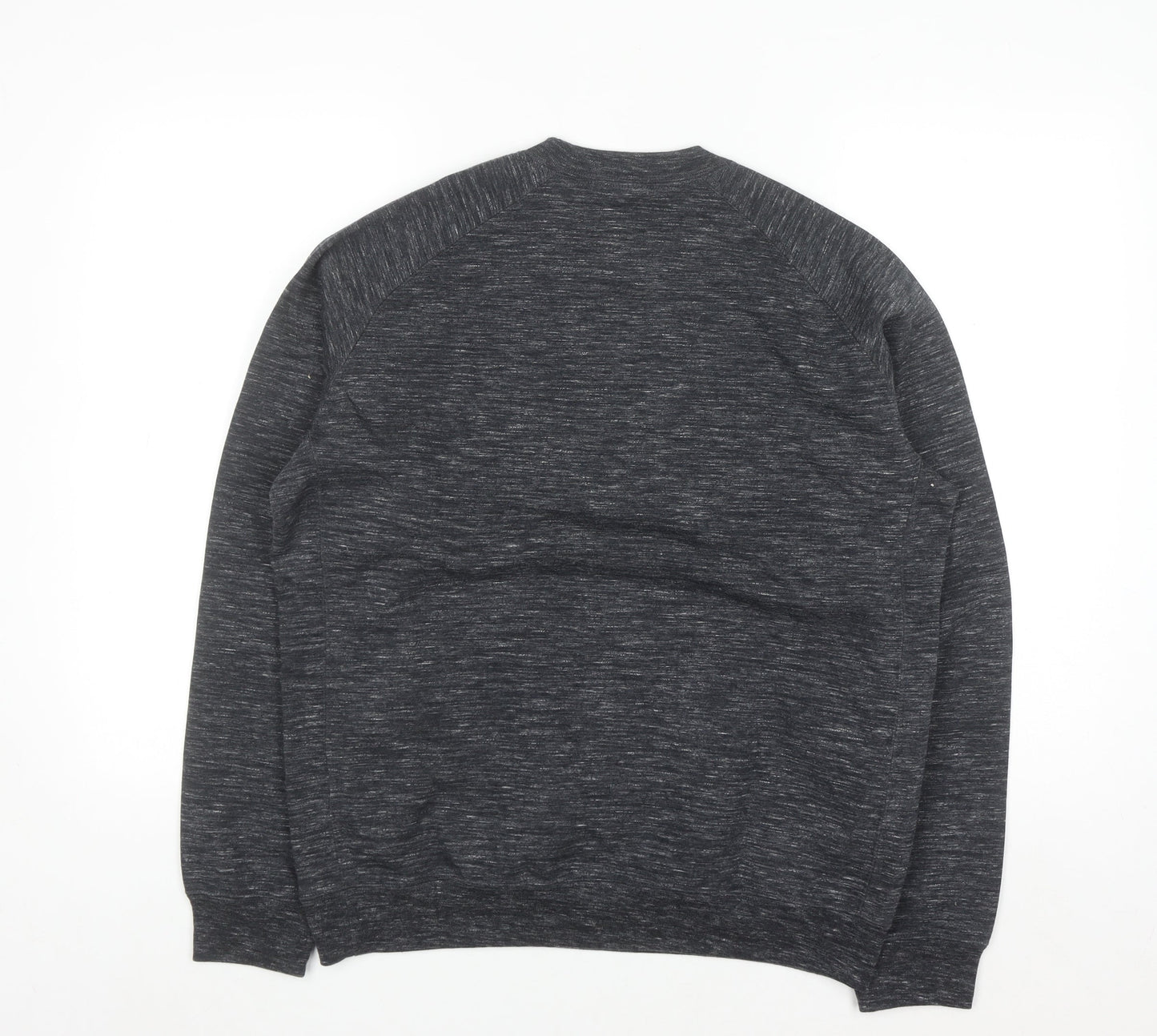 Uniqlo Men's Grey Pullover Crew Neck Sweatshirt Size M