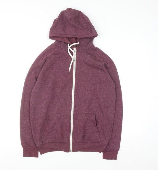 Cedar Wood State Men's Purple Full Zip Hoodie Size M