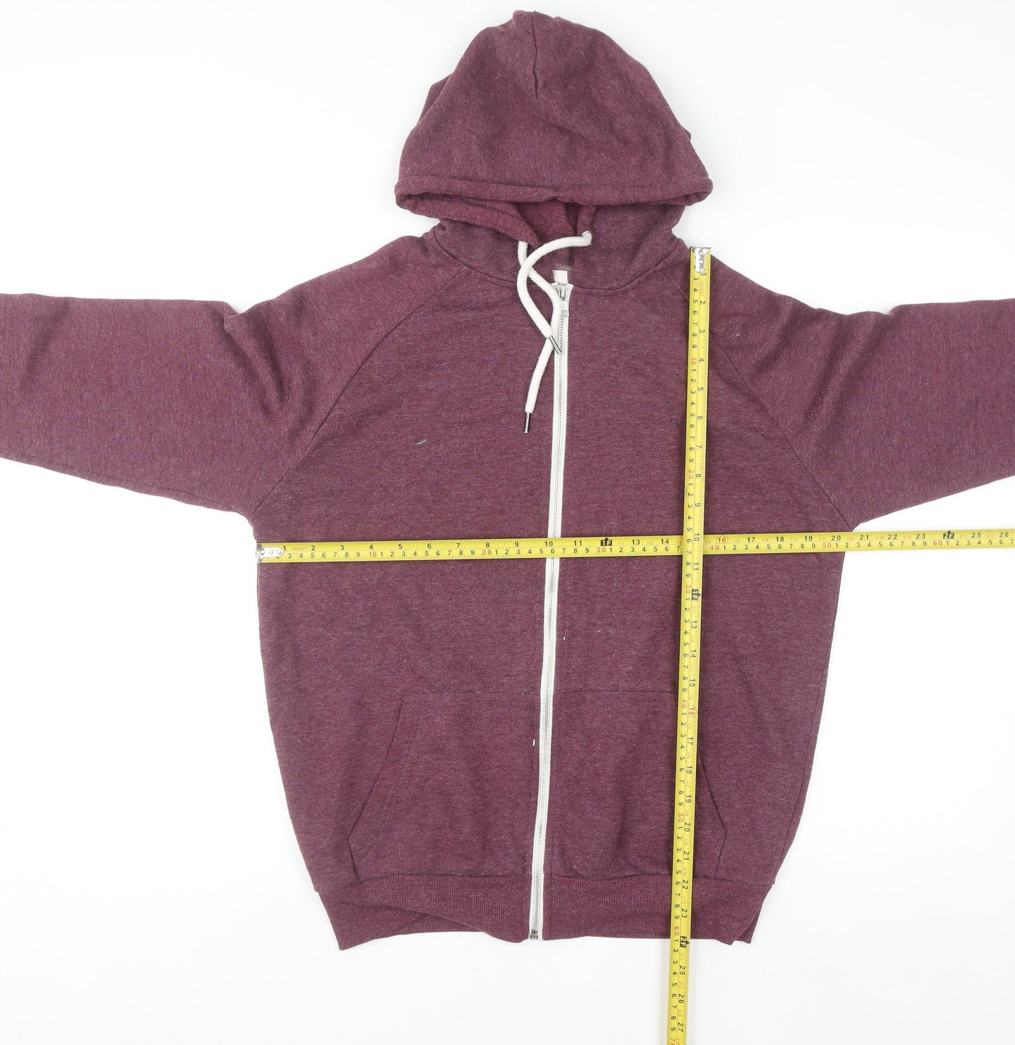 Cedar Wood State Men's Purple Full Zip Hoodie Size M
