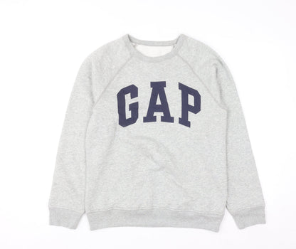 GAP Women’s Grey Logo Pullover Sweatshirt XXL Cotton Blend