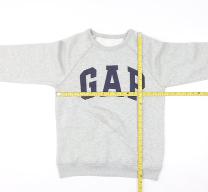 GAP Women’s Grey Logo Pullover Sweatshirt XXL Cotton Blend