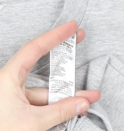 Marks and Spencer Autograph Women Grey 2XL Regular Sweatshirt
