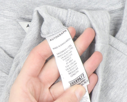 Marks and Spencer Autograph Women Grey 2XL Regular Sweatshirt