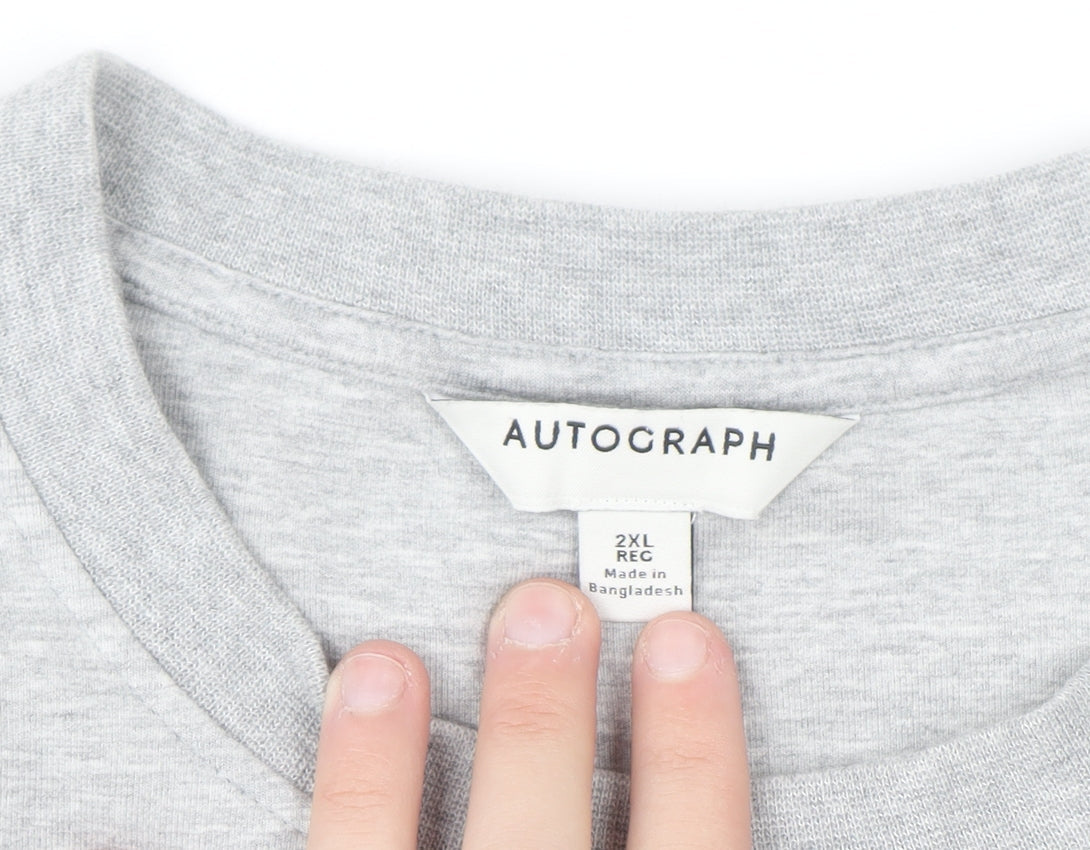 Marks and Spencer Autograph Women Grey 2XL Regular Sweatshirt