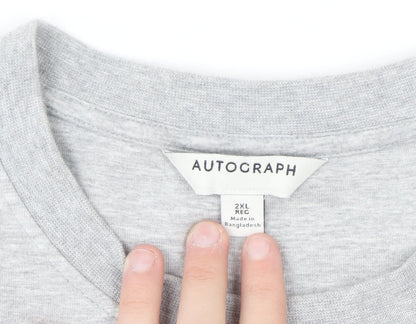 Marks and Spencer Autograph Women Grey 2XL Regular Sweatshirt
