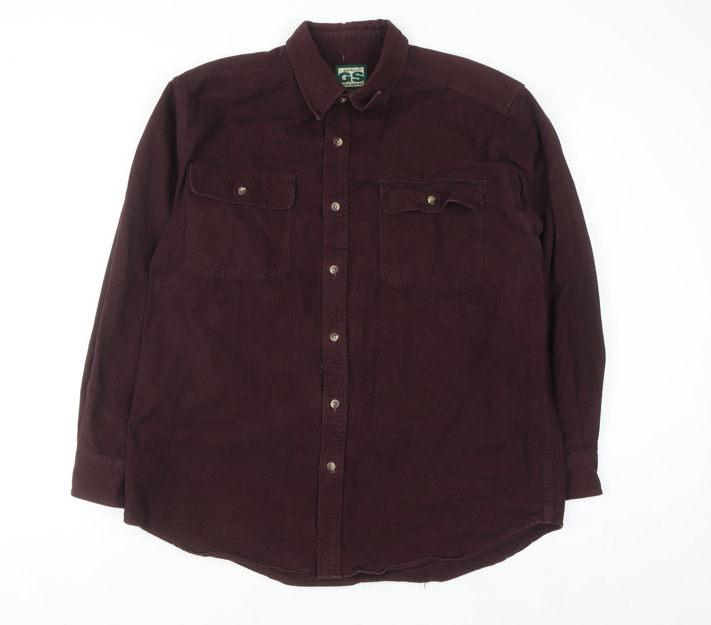 Guide Series Men’s Brown Corduroy Long Sleeve Casual Shirt L