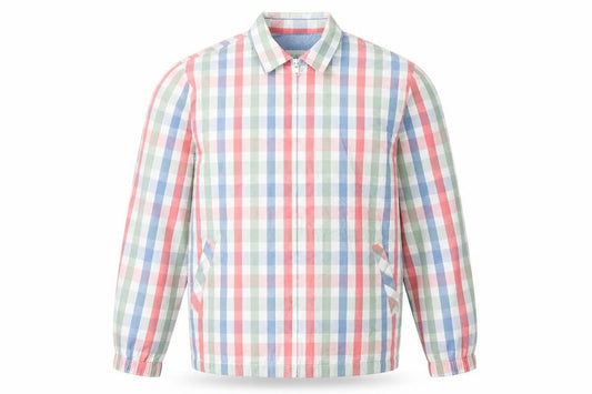 Koret Francisca Men's Multicoloured Check Cotton Full Zip Jacket Size S