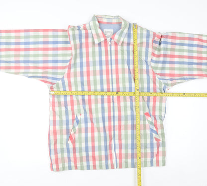Koret Francisca Men's Multicoloured Check Cotton Full Zip Jacket Size S