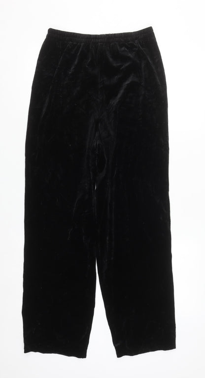 R&M Richards Women’s Black Velvet Elastic Waist Trousers Size 12