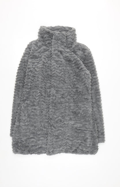 Patagonia Women's Grey Fleece Mid-Length Jacket in Size M