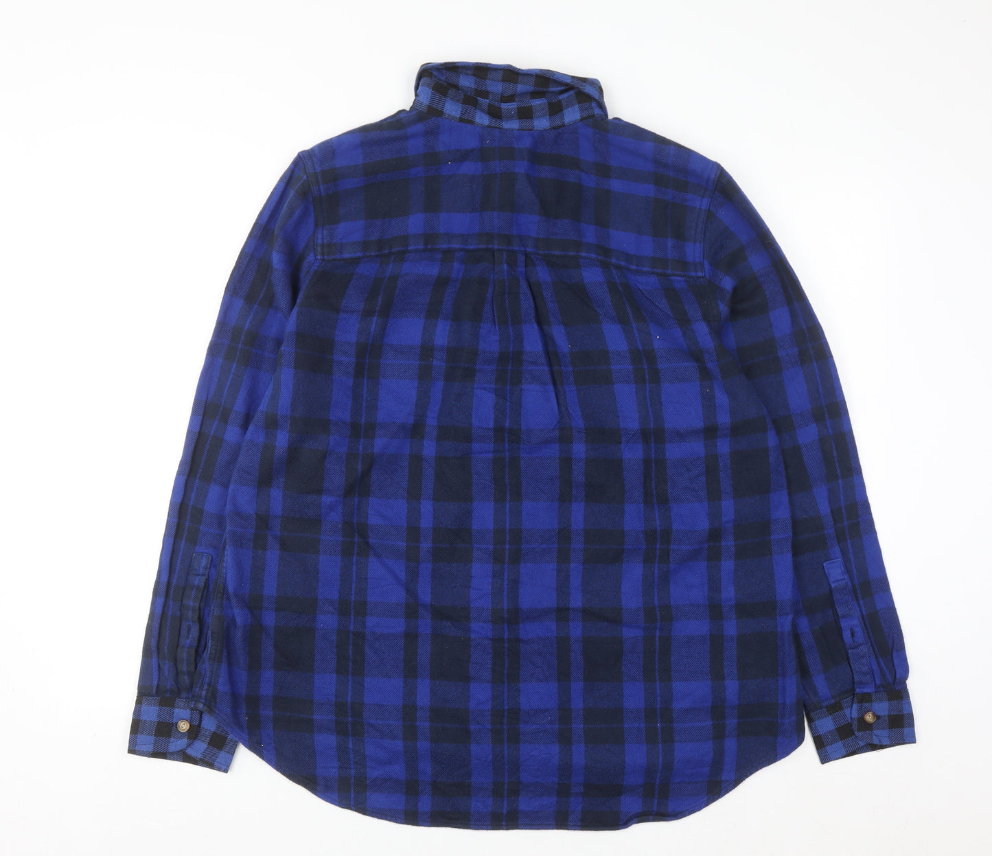 L.L.Bean Men's Blue Check Flannel Button-Up Shirt XL Regular