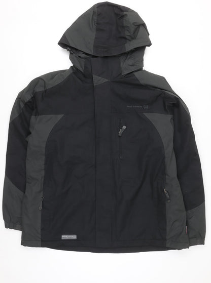 Free Country Men's Black XL Hooded Waterproof Parka Jacket