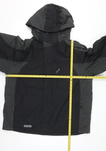 Free Country Men's Black XL Hooded Waterproof Parka Jacket