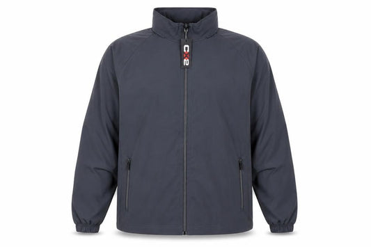 CX2 Men's Grey Windbreaker Jacket Medium Full Zip Lightweight