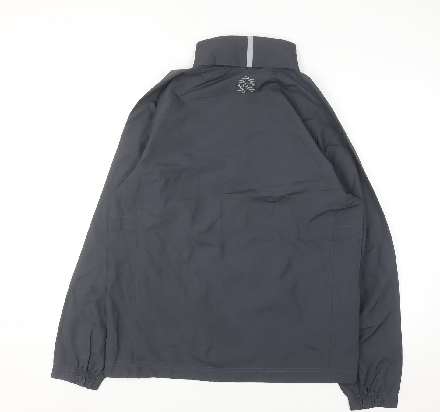 CX2 Men's Grey Windbreaker Jacket Medium Full Zip Lightweight