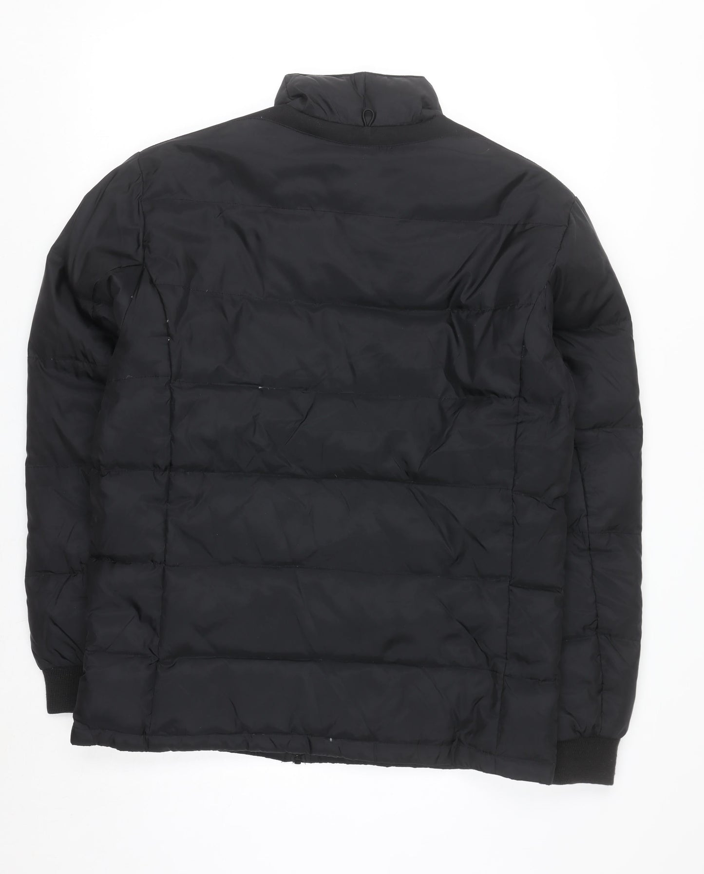 Geox Men’s Black 38 Regular Puffer Jacket Down Filled Zip Winter Coat