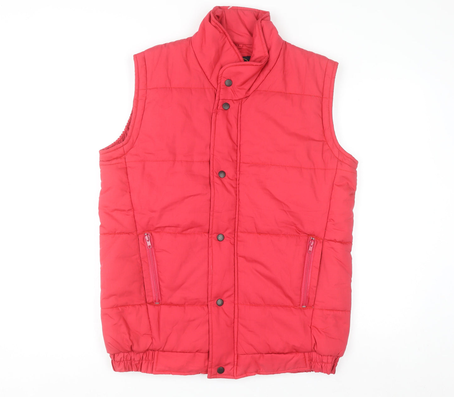 Champion Women's Red Puffer Waistcoat Size S Sleeveless Casual Warm