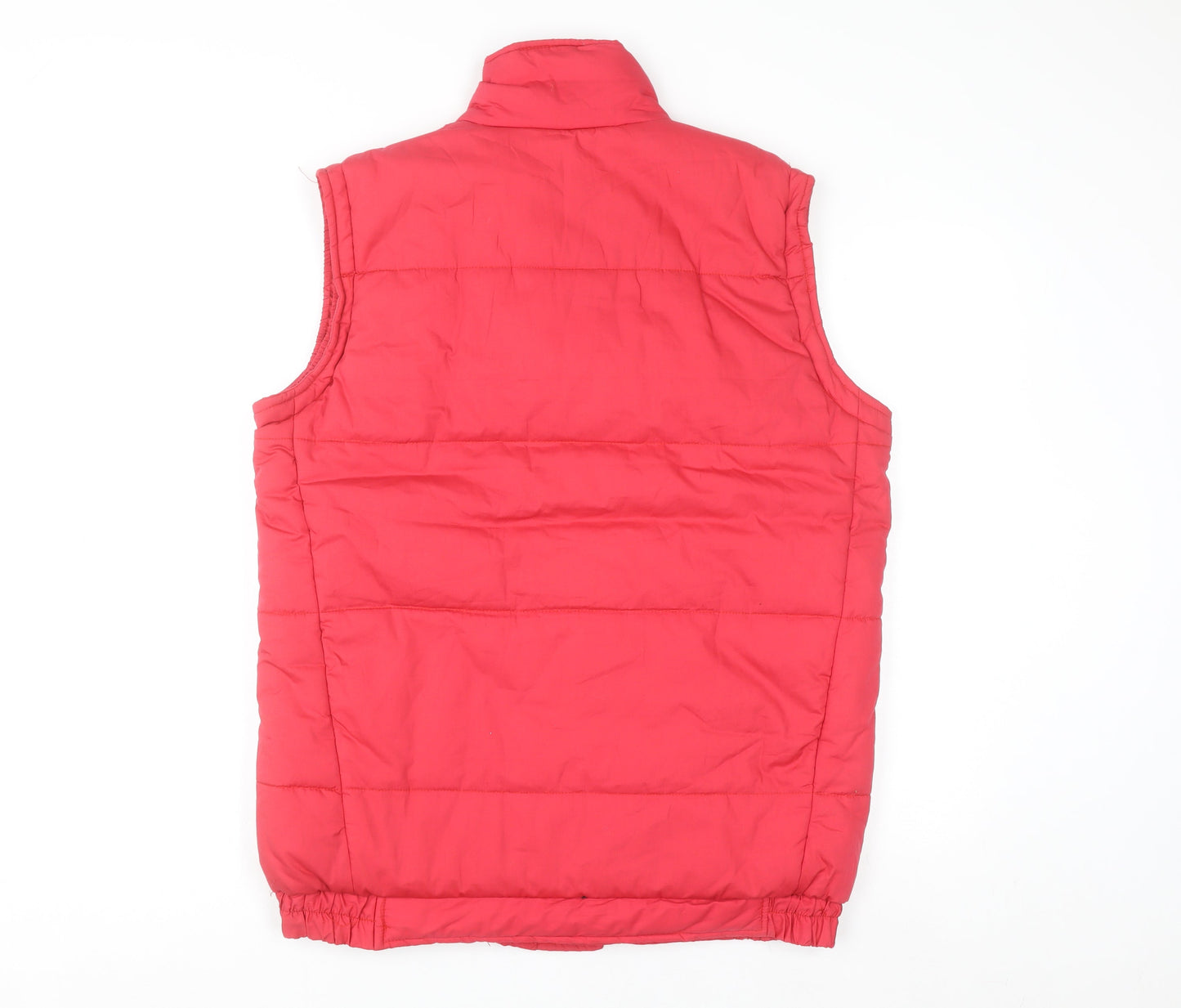 Champion Women's Red Puffer Waistcoat Size S Sleeveless Casual Warm