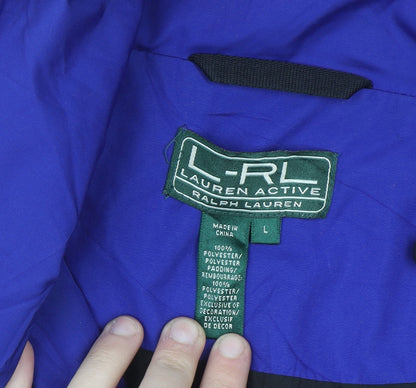 Ralph Lauren Men Blue L Hooded Puffer Jacket