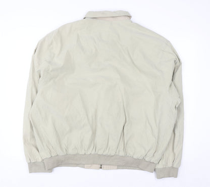 Weatherproof Men's Beige XL Bomber Jacket Polyester Nylon Casual