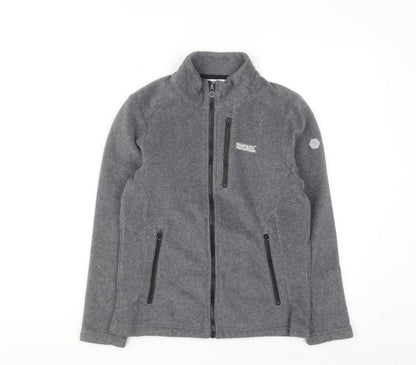 Regatta Boys Grey Fleece Full Zip Jacket 13 Years Outdoor Lightweight Layer