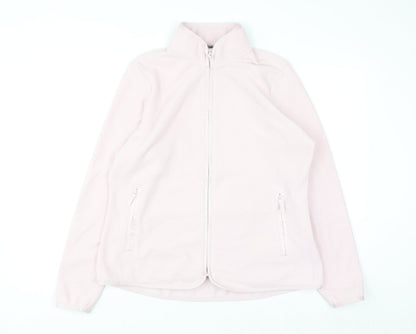Marks and Spencer Goodmove Women's Pale Pink Fleece Full Zip Jacket Size 14