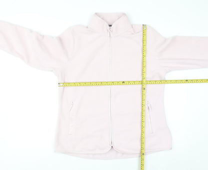 Marks and Spencer Goodmove Women's Pale Pink Fleece Full Zip Jacket Size 14
