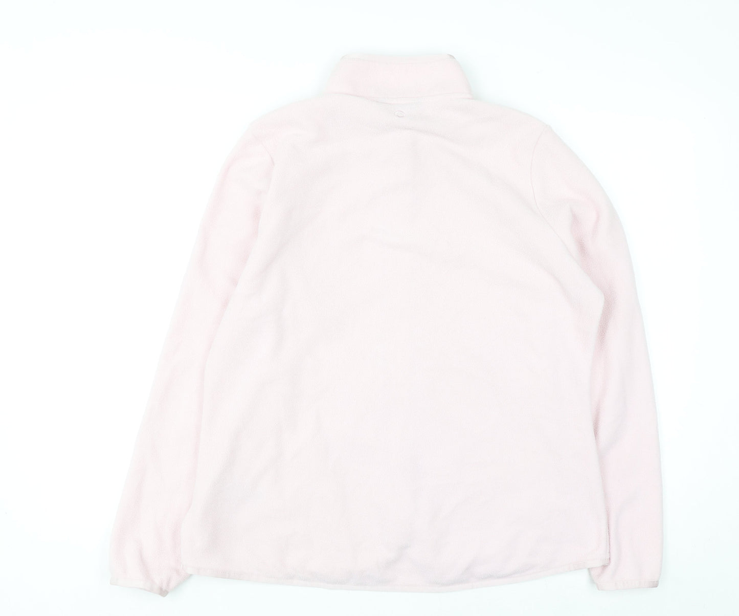 Marks and Spencer Goodmove Women's Pale Pink Fleece Full Zip Jacket Size 14