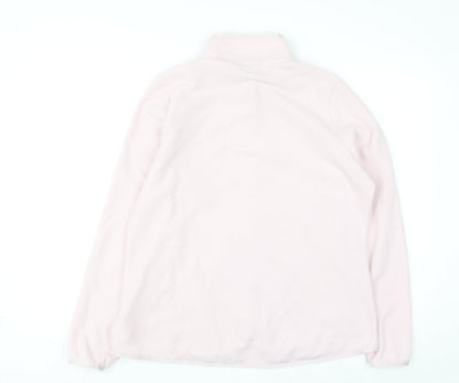 Marks and Spencer Goodmove Women's Pale Pink Fleece Full Zip Jacket Size 14