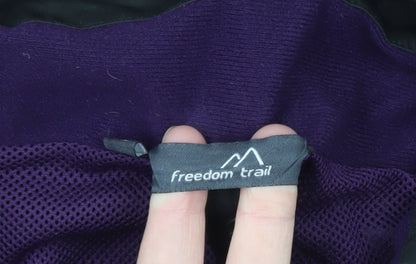 Freedom Trail Women's Black Waterproof Hooded Rain Jacket Size 18