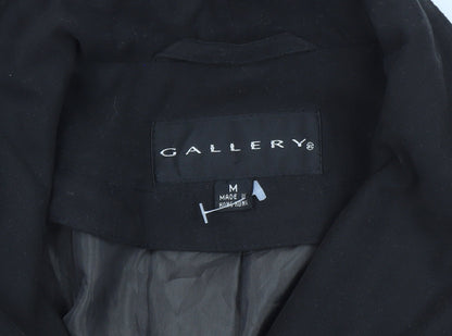 Gallery Women's Brown Long Overcoat Coat M Lined Polyester