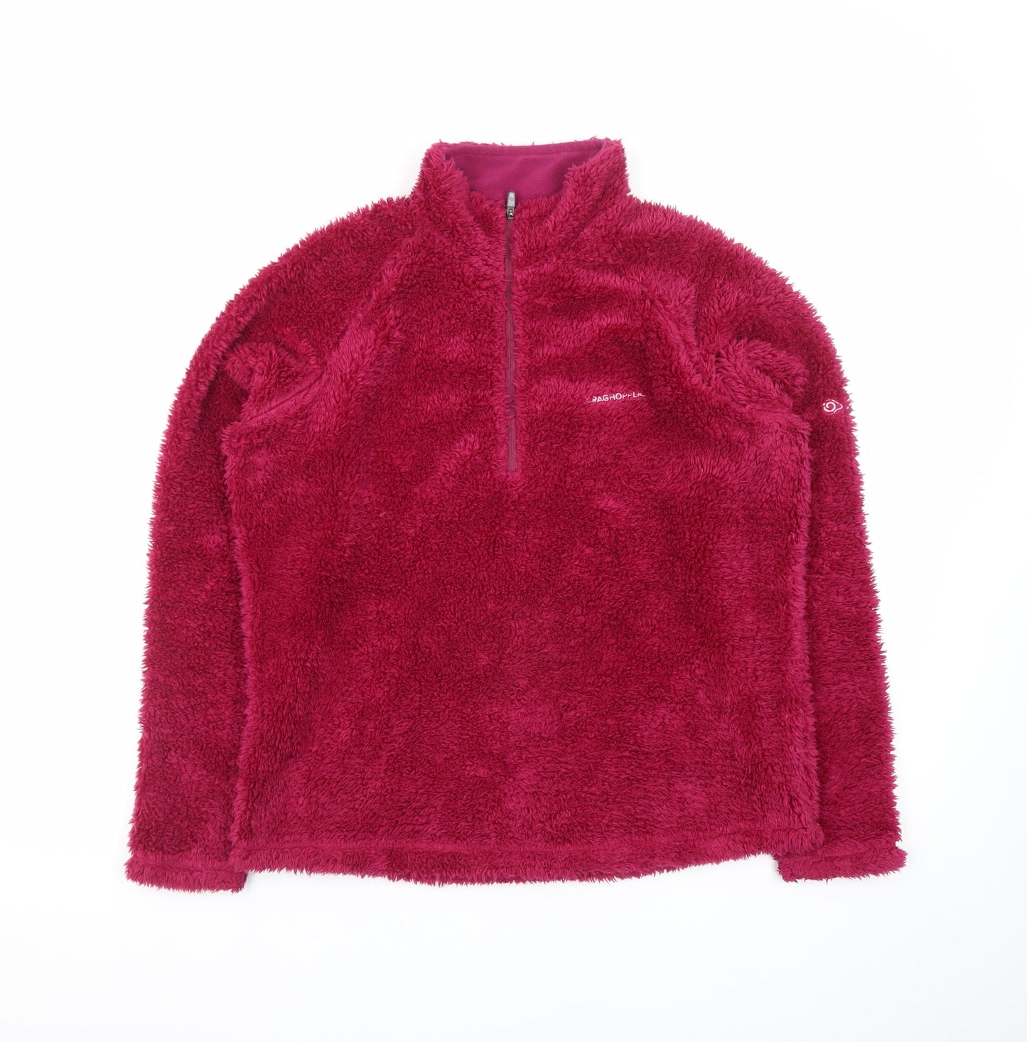 Craghoppers Women's Pink Fleece Pullover Sweatshirt UK 14