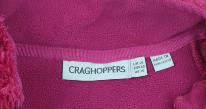 Craghoppers Women's Pink Fleece Pullover Sweatshirt UK 14