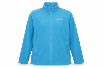 Mountain Warehouse Women Blue Fleece Full Zip Hoodie UK 18