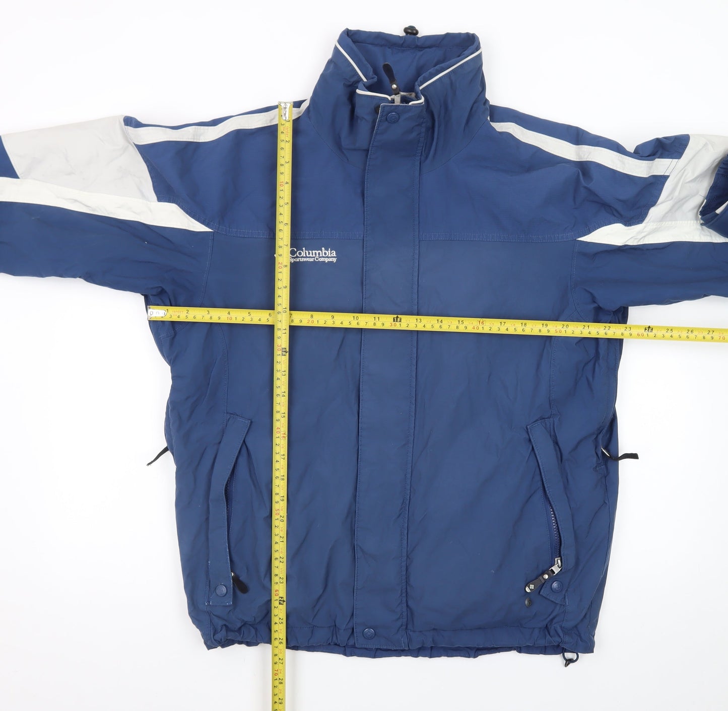 Columbia Men's Blue Waterproof Hooded Puffer Jacket M