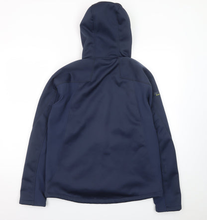 TOG24 Men's Blue Softshell Hooded Jacket Size M Windproof